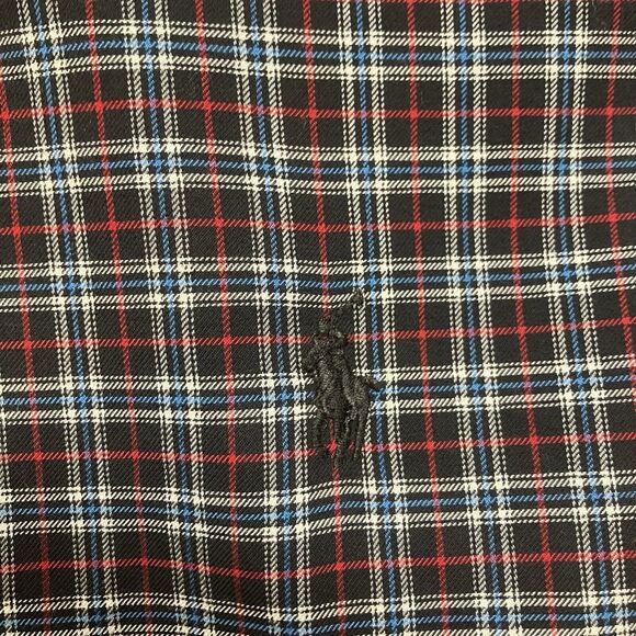 Polo Ralph Lauren Classic Plaid Long Sleeve Button Down Shirt Red Green Size 4XB - Picture 4 of 6